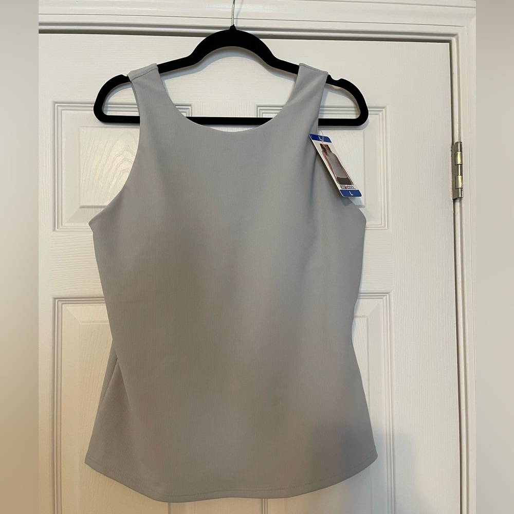 BUNDLE OF 2 - 32 degrees tank tops, with built in bra, grey